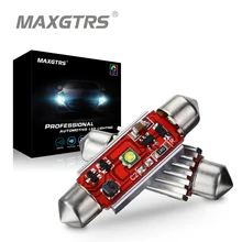 2x автомобильный фестон C5W Cree чип лампы 31 мм/36 мм/39 мм/41 мм 7 Вт 12 В светодиодный светильник для автомобиля интерьерная купольная лампа для чтения номерного знака