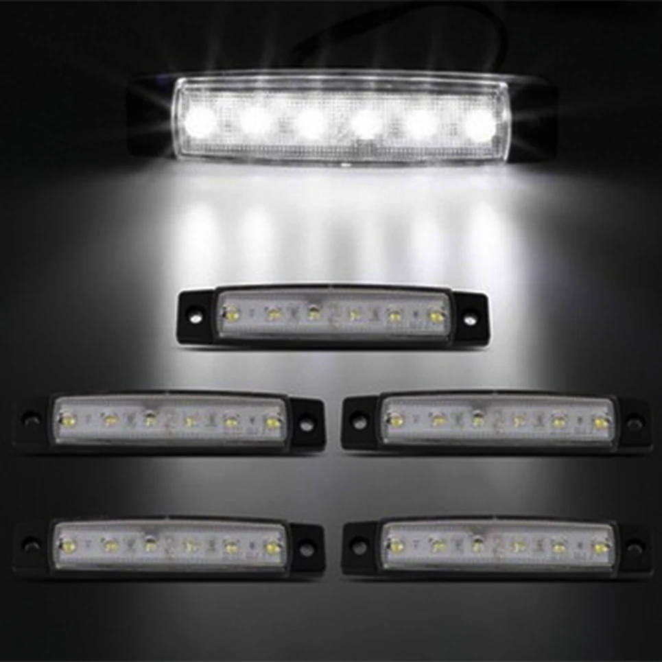 20 pz 6 led красный белый синий желтый Клиренс для грузовика прицепа Световой