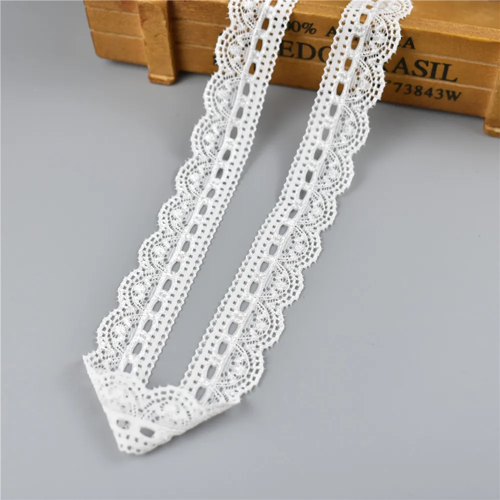 HTB1A39zqCtYBeNjSspaq6yOOFXaK 5Yard/Lot High Quality White Elastic Lace Ribbon Trims Underwear Lace Trim Embroidered For Sewing Decoration african lace fabric