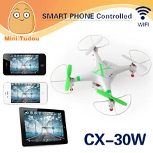 Minitudou New Cheerson FPV CX30W CX-30W Quadcopter Wifi Phone Control Helicopter 2.4G 6 Axis Drones With Camera HD