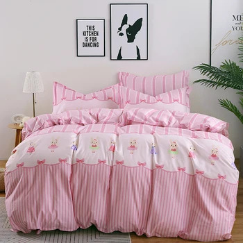 

Blackish green Geometric pattern Bedding Set Bed Linen Set RU single double king Size 4pcs Kids Room Bed Sheet Duvet Cover
