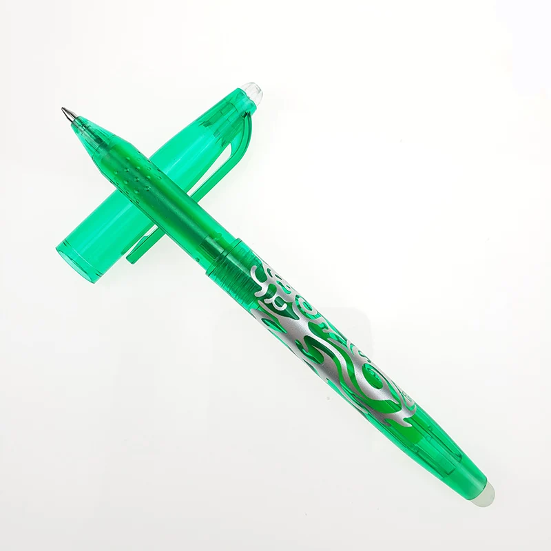 1 шт. Новинка 0,5 мм стираемая ручка 1 шт. заправки Красочные 8 цветов креативные инструменты для рисования студенческие инструменты для письма офисные канцелярские принадлежности - Цвет: Green