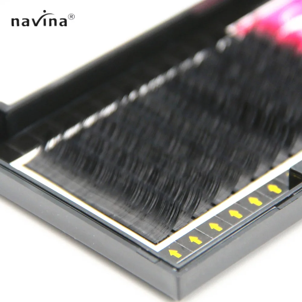 

Navina Ultimate Luxury False Eyelash Extensions Mink Lashes Black Material JBCD Curl 0.07/0.12/0.15 Fake Eyelash