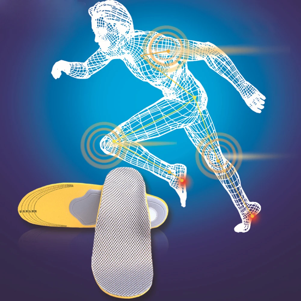 

Orthotic Orthopedic Arch Support Shoe Insoles Pads For Flatfeet Pain Relief Climbing Hiking Practical Insoles US#V