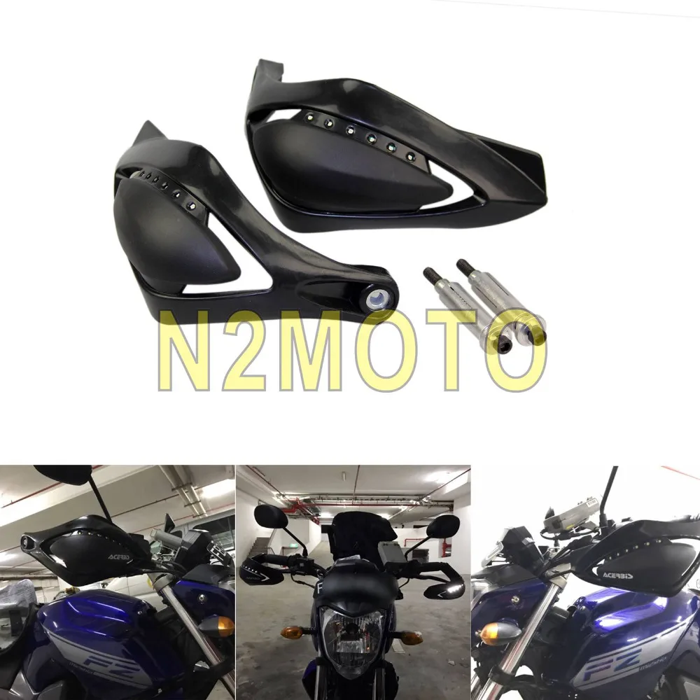 

Black Motocross Handguard Blue LED Indicator Light 22mm 7/8" Hand Protector for Yamaha Honda Suzuki Kawasaki