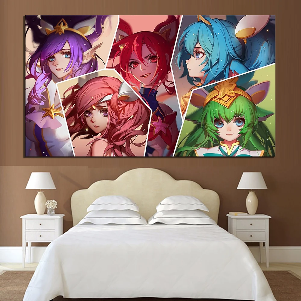 

Canvas Paintings Wall Artwork 1 Panel League of Legends Game Poster Modular Pictures Print Girls Home Decoration For Living Room