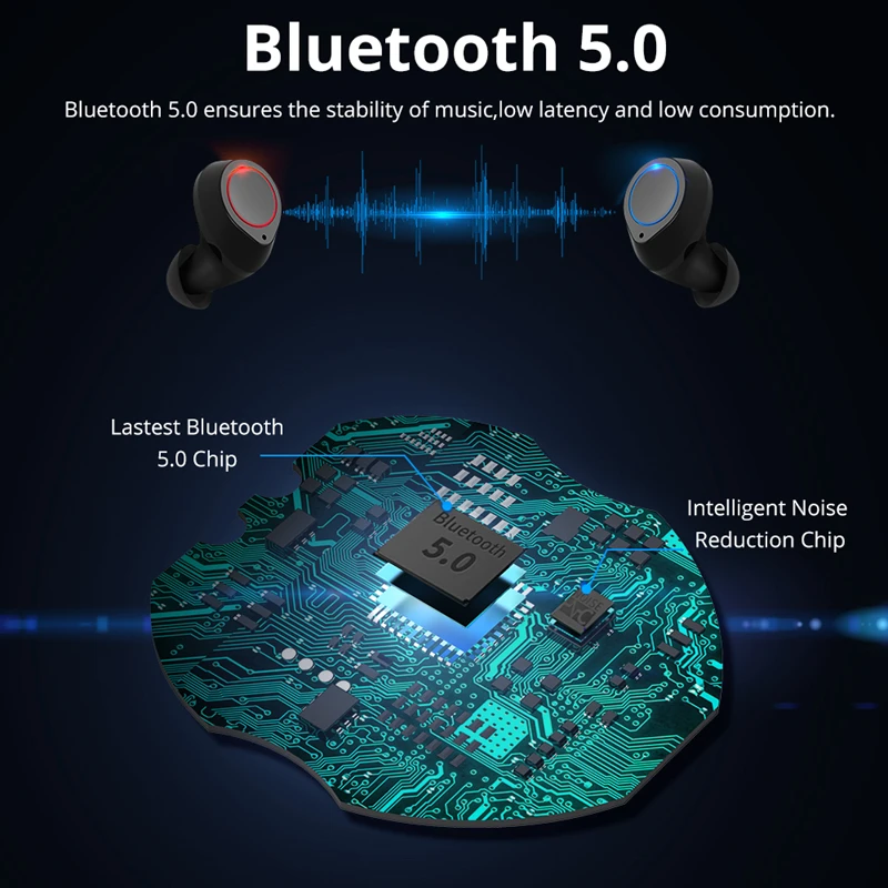 Langsdom T20 беспроводные наушники Bluetooth для телефона спортивные настоящие беспроводные наушники стерео гарнитура с микрофоном