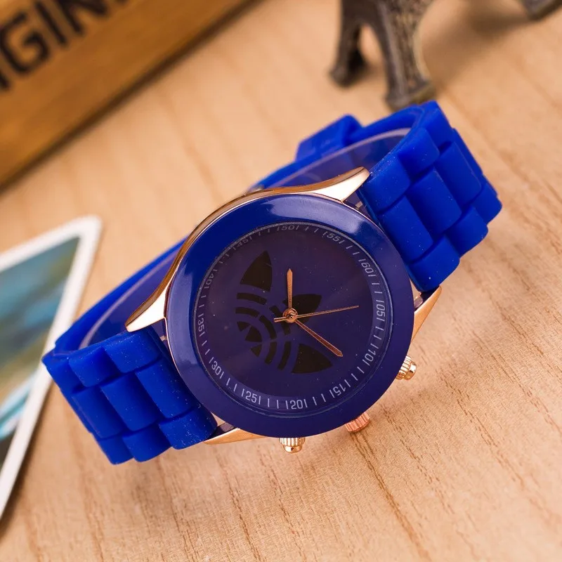 Новые модные спортивные Брендовые Часы для мужчин и женщин кварцевые часы relojes mujer повседневные силиконовые детские часы с рисунком Zegarki Meskie - Цвет: blue