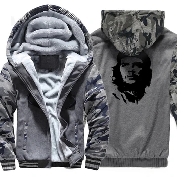 

New Fashion Ernesto Guevara Character Print Hoody 2018 Hot Sale Raglan Comouflage Hoodies Men Sweatshirt Casual Brand Sportswear