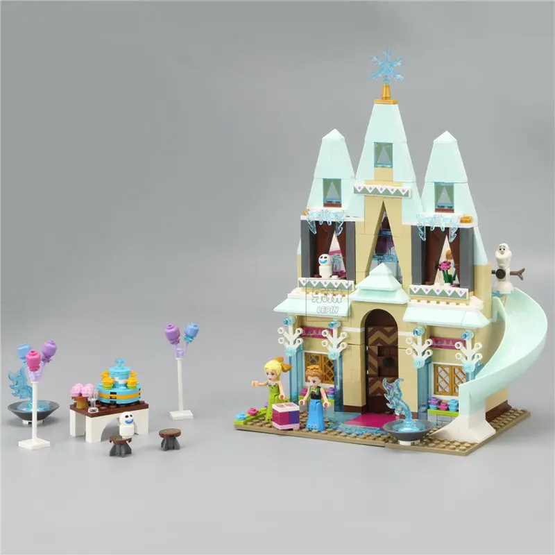 Friends Model Building Blocks Bricks Toys for Children Compatible Legoe Disneye Princess41068 Arendelle Castle Celebration