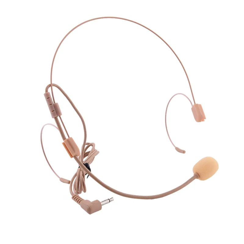 

3.5 pins Condenser Wired Microphone Teacher Tour Interview Presentation Headset Microphone Small size light weight mikrofon