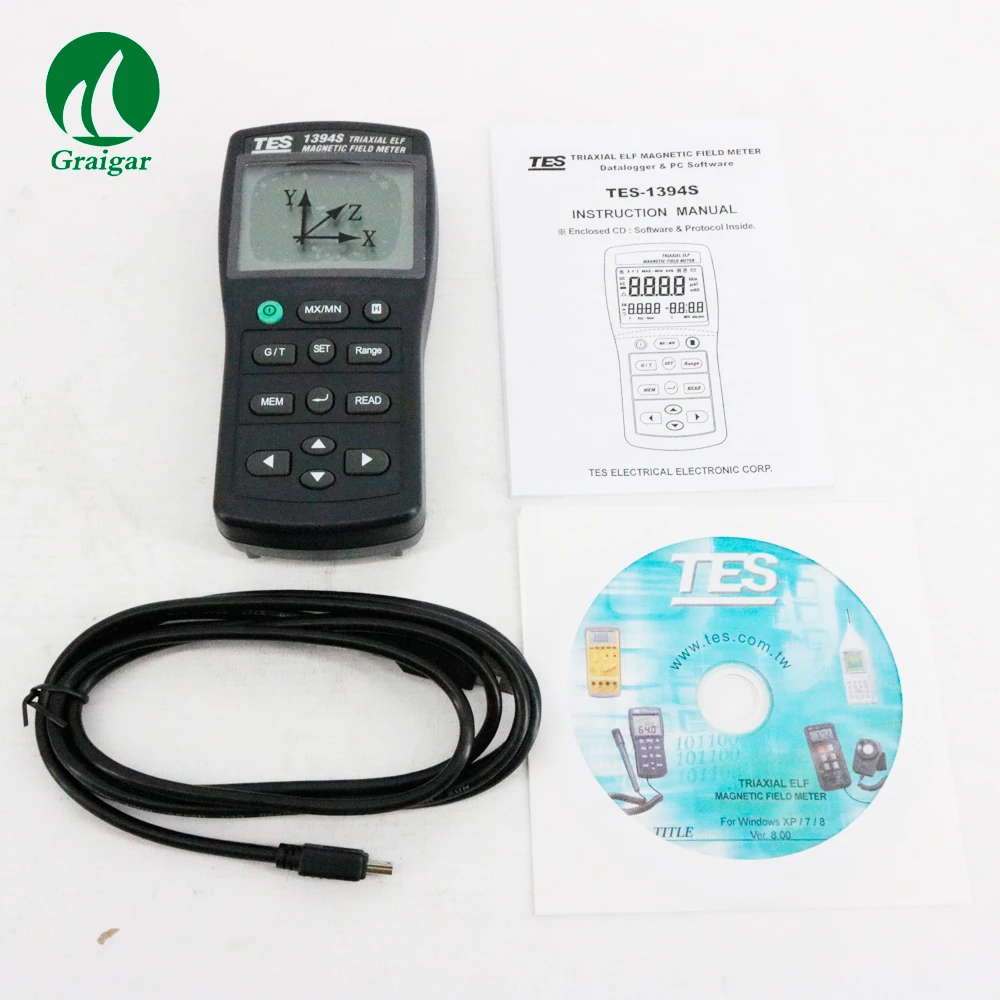 EMF Tester Field Tester TES 1394S 50Hz/60Hz with RS 232