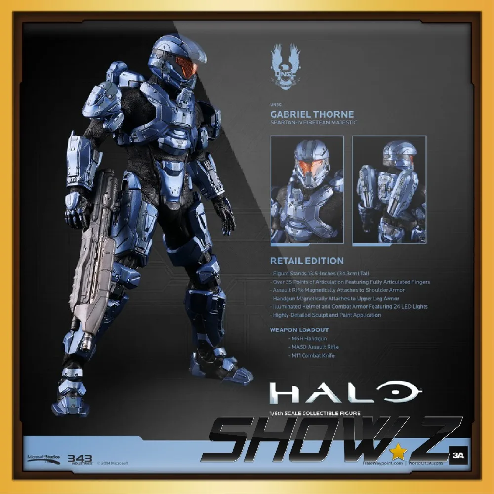 

SHOW.Z[Normal Version]3A ThreeA Halo 1/6 Scale Spartan Gabriel Thorne Action Figure