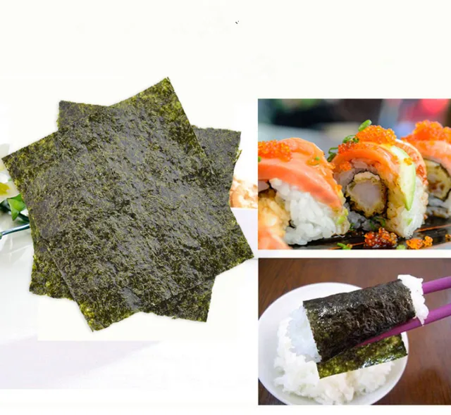 50 Hojas Paquete Sushi Algas Nori Calidad Aaa Verde Oscuro Sushi Nori Alge Mas Vendidos Sushi Nori Herramientas De Sushi Aliexpress