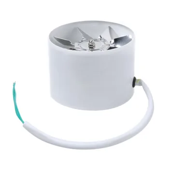 

2800R/Min Duct Booster Vent Fan Metal 220V 20W 4 Inch Inline Ducting Fan Exhaust Ventilation Duct Fan Accessories 10166
