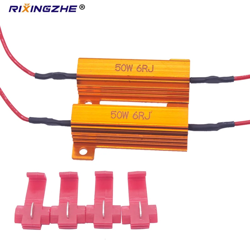 2X50 Вт Светодиодный светильник тормозной сигнал поворота противотуманная лампа резистор нагрузки исправление ошибок быстрая вспышка 7443 W21W 7440 P21/5 W 1157 P21W 1156 PY21W