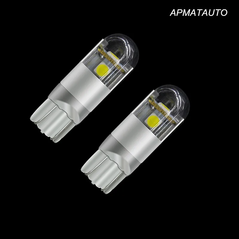 2x T10 W5W 3 SMD For Samsung Chips Parking Side Light Bulb LED For