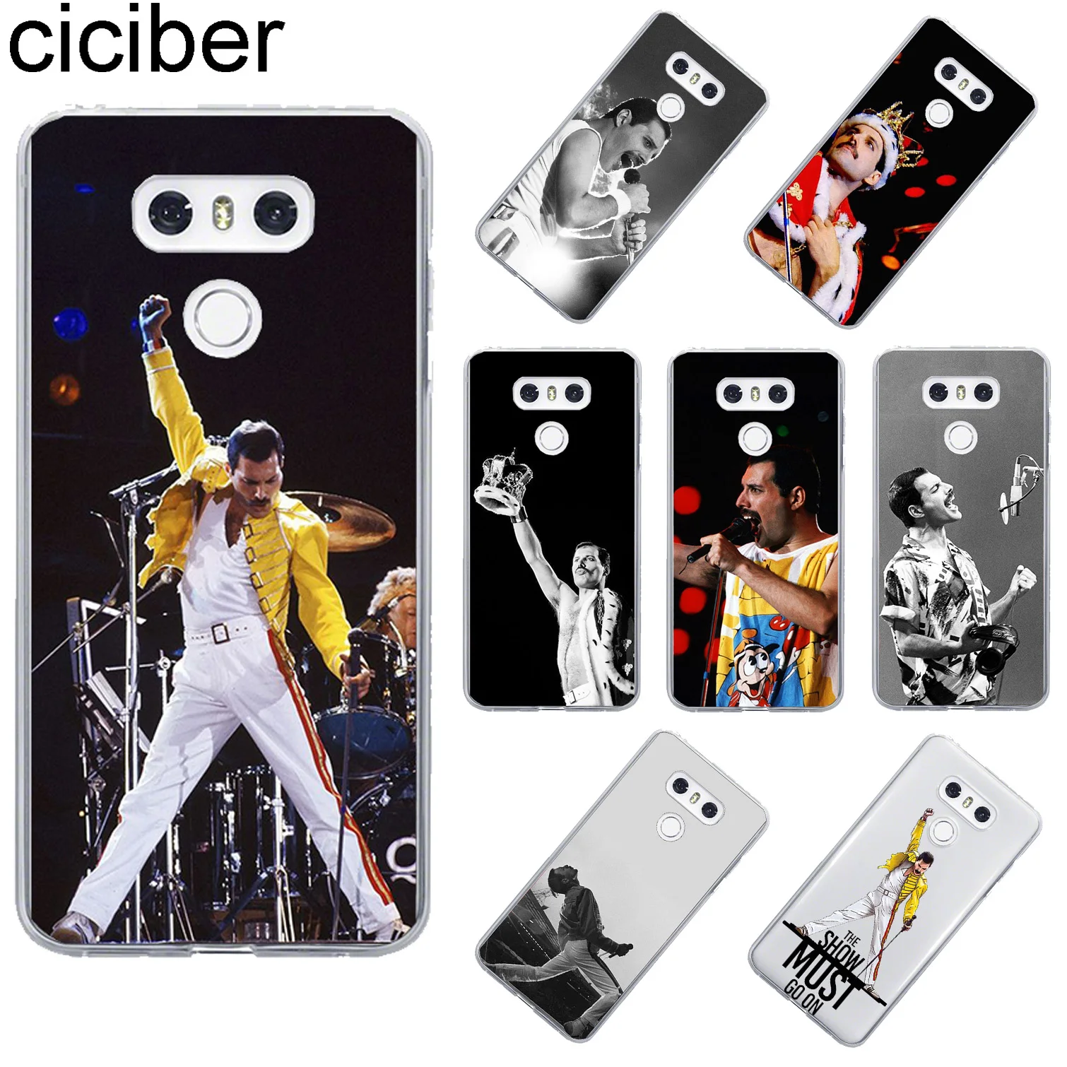 

ciciber For LG G7 G6 G5 G4 V20 V30 V35 V40 THINQ Soft TPU Phone Cases For LG K8 K7 K10 K4 2017 2018 K9 K11 Plus Freddie Mercury
