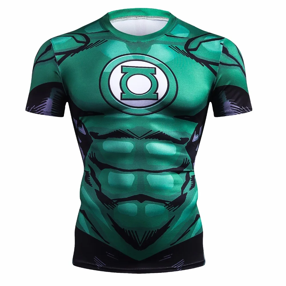 

3D Compression Shirt Cosplay Crossfit Print Fashion T-Shirt Men's Short Sleeve Sports Rashguard Fitness T-Shirt Summer New