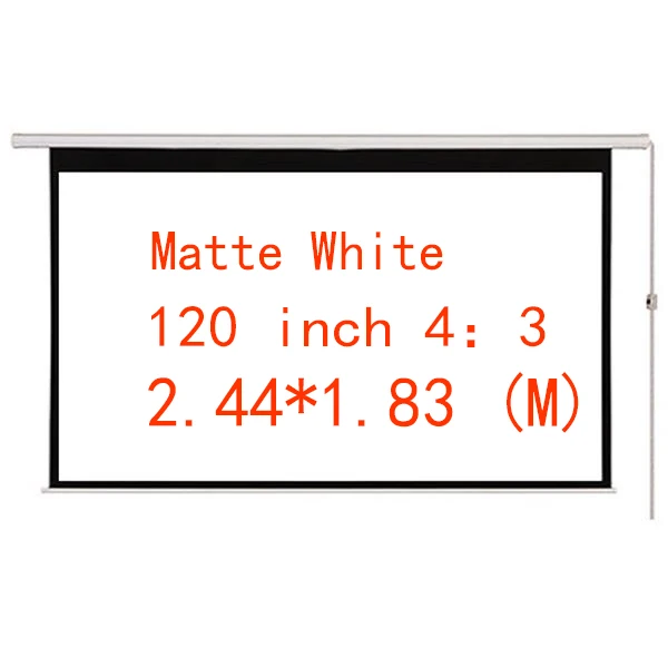 

Thinyou matt white 120inch 4:3 with Wireless and wired remote control electric screen high contrast motorized projector screen