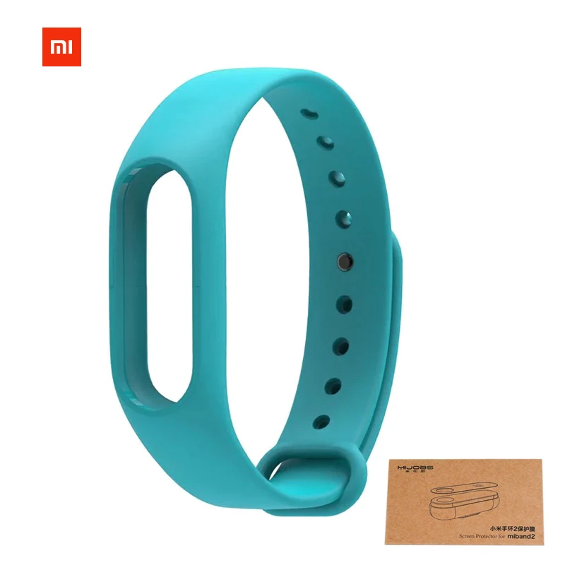Цветной Xiaomi mi ремешок mi Band 2 браслет аксессуары сменный умный ремешок силиконовый браслет - Цвет: original  Blue