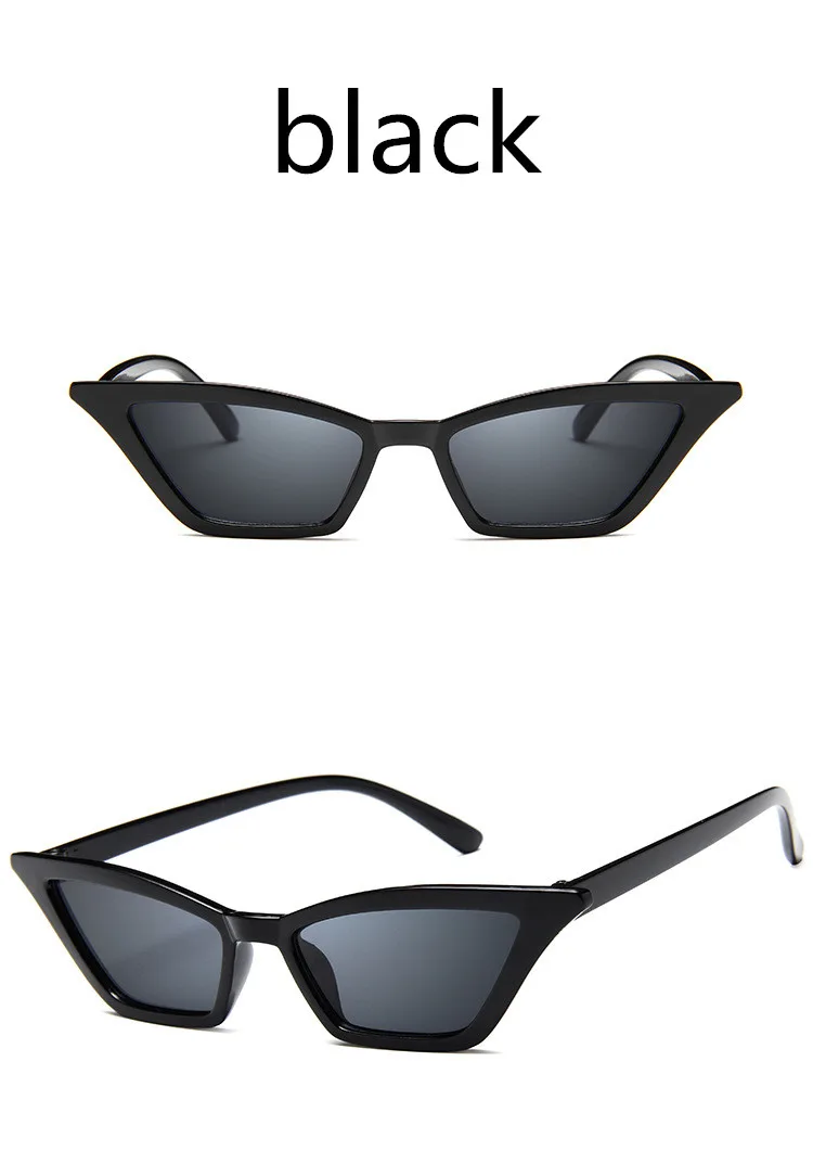ASUOP2018 new ladies fashion cat eye sunglasses men's high-end brand square glasses transparent color UV400 popular classic gogg (9)
