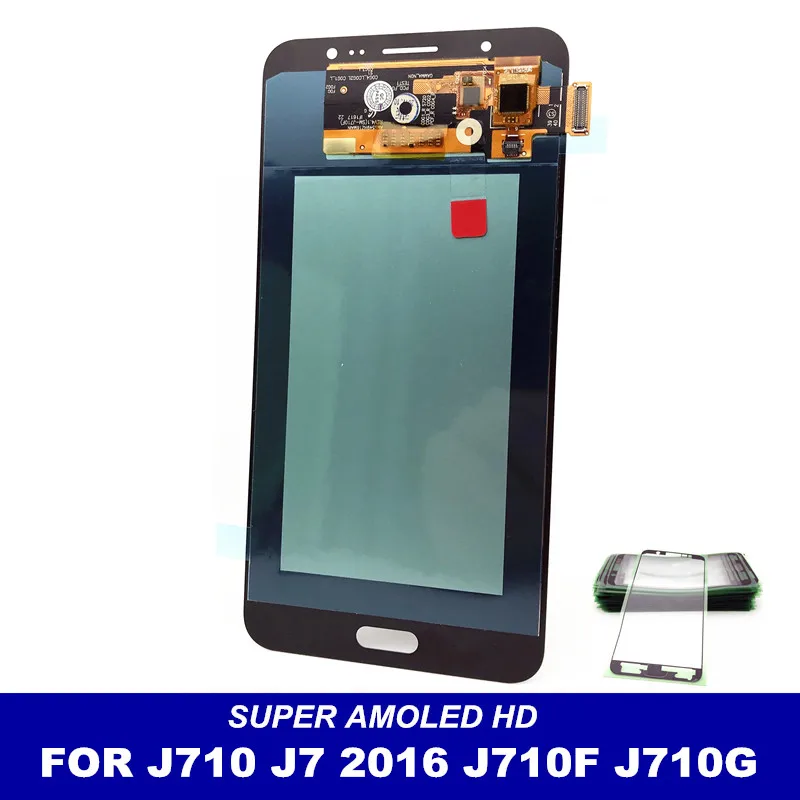 

Replace LCDs For Samsung Galaxy J7 2016 J710 J710F J710M J710G LCD AMOLED Screen Display Touch Digitizer Brightness Adjustment