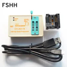 CH2015 High-speed Programmer+300mil SOP16 to DIP8 Adapter  24 25 93eeprom spi flash avr mcu USB  Programmer 
