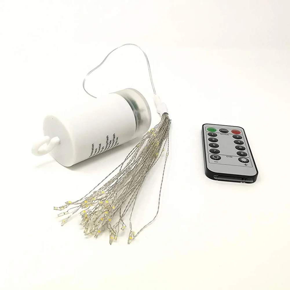 

Newly String Lights 100 LED Battery Hanging Starburst Light 8 Modes Twinkle Lights with Remote Control BN99