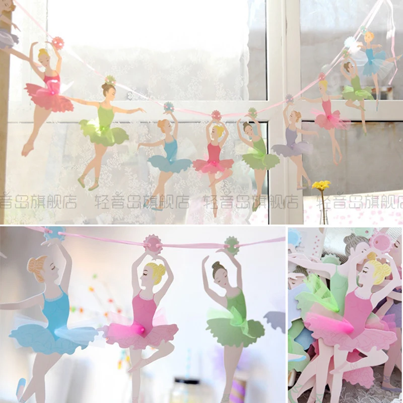 aliexpresscom buy ballet girl wedding handmade paper flags bunting banner for kids birthday party decoration wedding party supplies from reliable banners - Party Decoration Stores aliexpresscom buy ballet girl wedding handmade paper flags bunting banner for kids birthday party decoration wedding party supplies from reliable banners - Party Decoration Stores