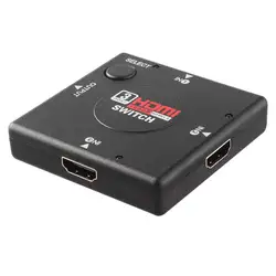 Мини коммутатор видео высокой четкости 3 Порты и разъёмы HDMI переключатель Splitter для HDTV PS3 1080 P