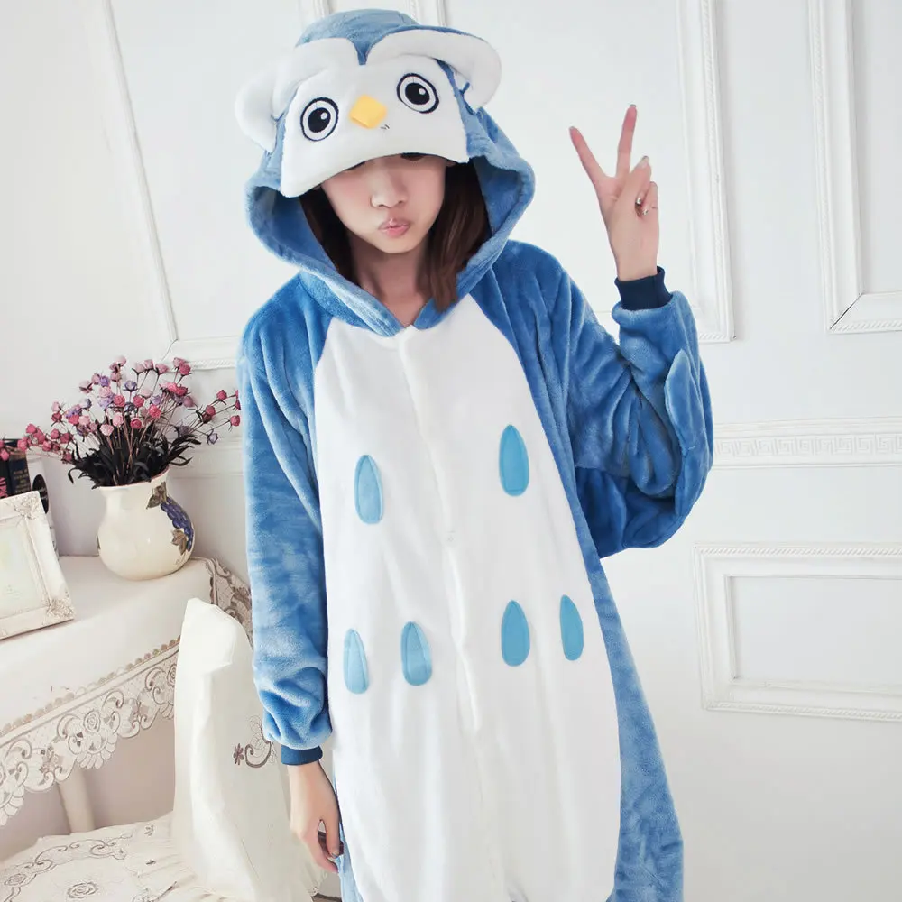 New Hot Unisex Adult Pajamas Kigurumi Cosplay Costume Animal Sleepwear Jumpsuit