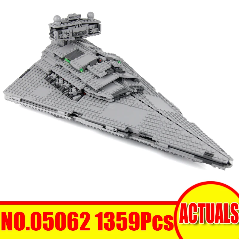 

Lepin 05062 Star Wars Figures 1359Pcs Imperial Star Destroyer Building Model Blocks Bricks Set Kids Toys For Children Gift 75055