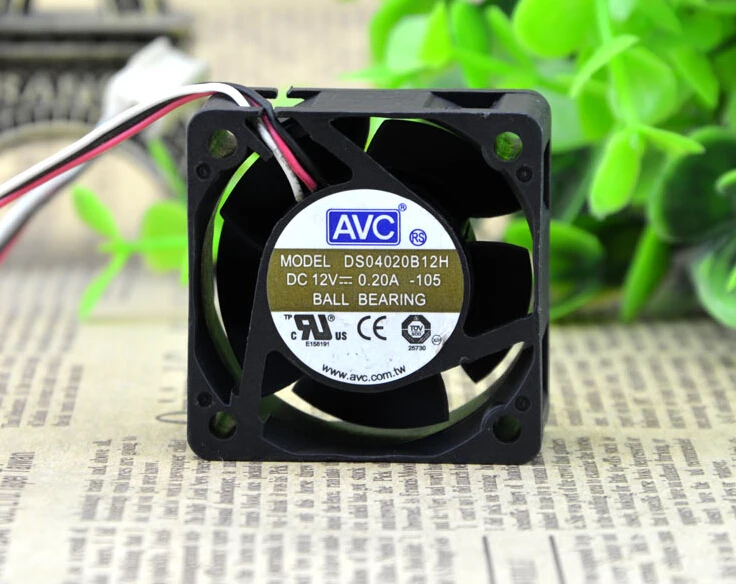 

AVC 4CM 40*40*20 12V 0.20A DS04020B12H 3 line 1U вентилятор переключателя сервера