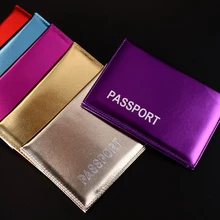 Аксессуары для путешествий, блестящая Обложка для паспорта, чехлы для мужчин и женщин, кожзам, для ID, визиток, сумка, модный Органайзер, кредитный кошелек, чехол