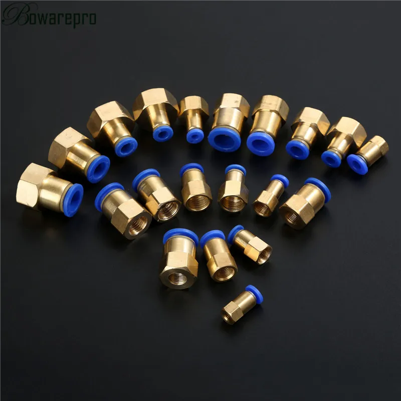 Прямые пневматические гнездовые соединители bowarepro 1/8 'Ƈ/4'' 3/8 'Ƈ/2''