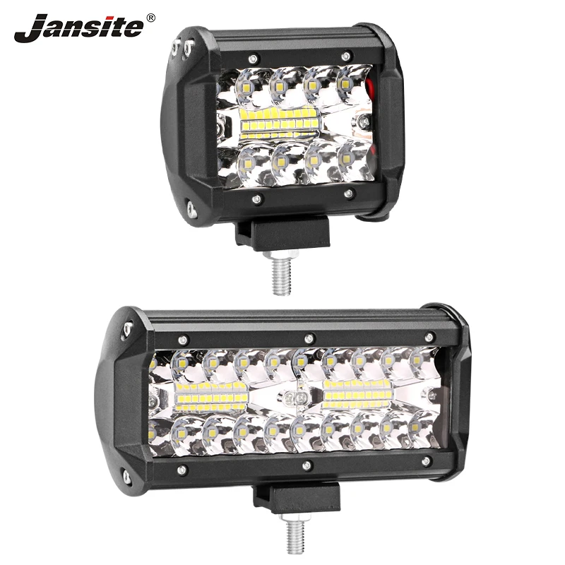 

Jansite 4" 7" LED Light SUV IP67 Waterproof Car Off-road Work lights 60W 120W Combo Beam Anti-fog for Boat Motorcycle Crane