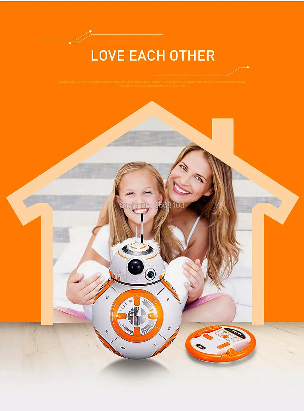 Upgrade Version BB-8 Ball 20.5cm RC Droid Robot 2.4G Remote Control BB8 Intelligent With Sound Robot Toys For Gifts Model Action rc auto