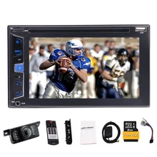 Últimas eincar 6.2 “doble DIN pantalla táctil en el tablero Bluetooth coche estéreo con navegación GPS Mp3 + visión trasera cámara + Control remoto