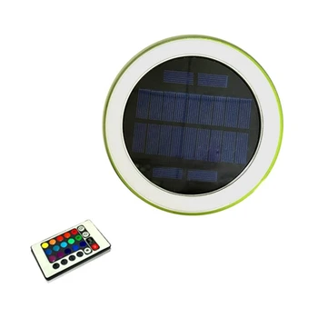 

Dual Use RGB LED Underwater Light Solar Lawn Light Pond Swimming Pool Floating LED Light IP68 Waterproof LED With Remote Control