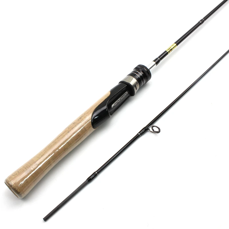 Ultra light ul spinning rod carbon Casting Fishing rod fishing wooden handle Lure Weight 1-7g line 1-5lb