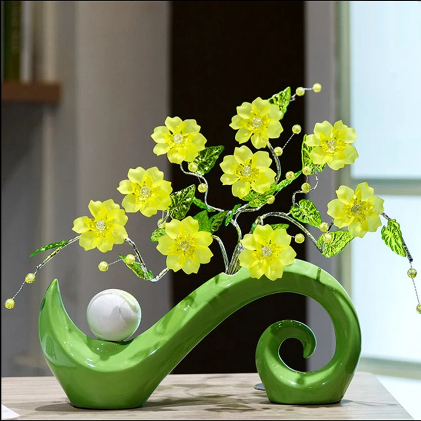  European modern New ceramic vases creative household decorations for sitting room the bedroom weddi - 32796107072
