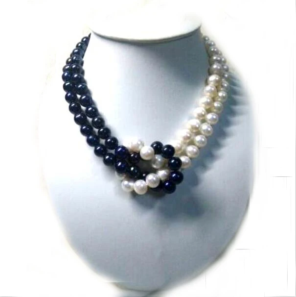 Wedding Woman necklace 18'' 9MM White 