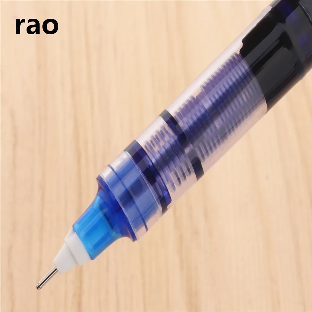 Высокое качество 7 цветов большой емкости чернила гелевая ручка студент, школа, офис Канцелярские тонкие роликовые шариковые ручки новые - Цвет: Blue