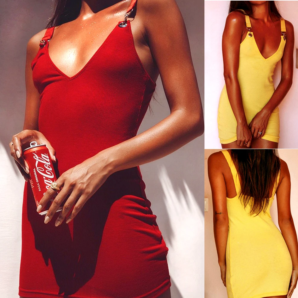 Для женщин Лето Boho Повседневный купальник платье вечерние клуб Bodycon Мини Сарафан