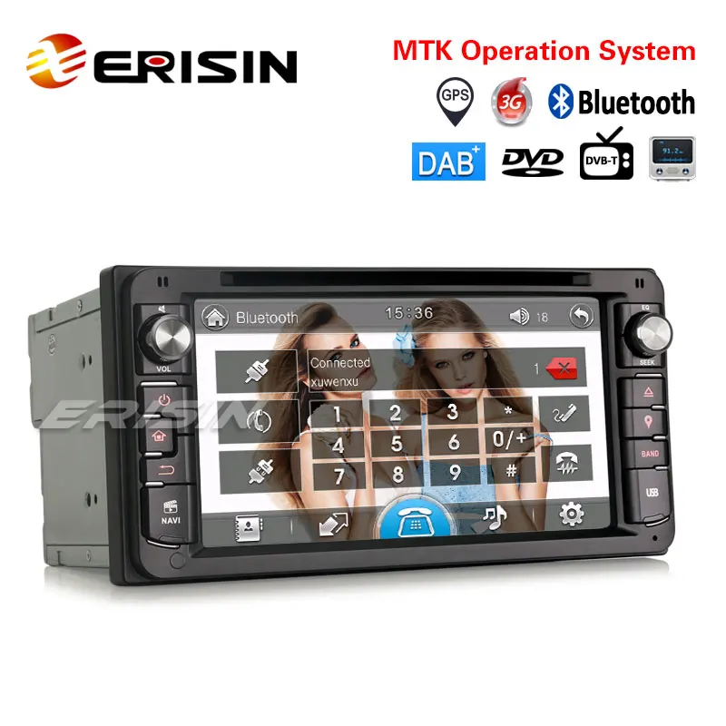 Erisin ES6903KD 7 &quotУниверсальная автомобильная стерео система с DVD GPS 3G DAB + DVR для радио