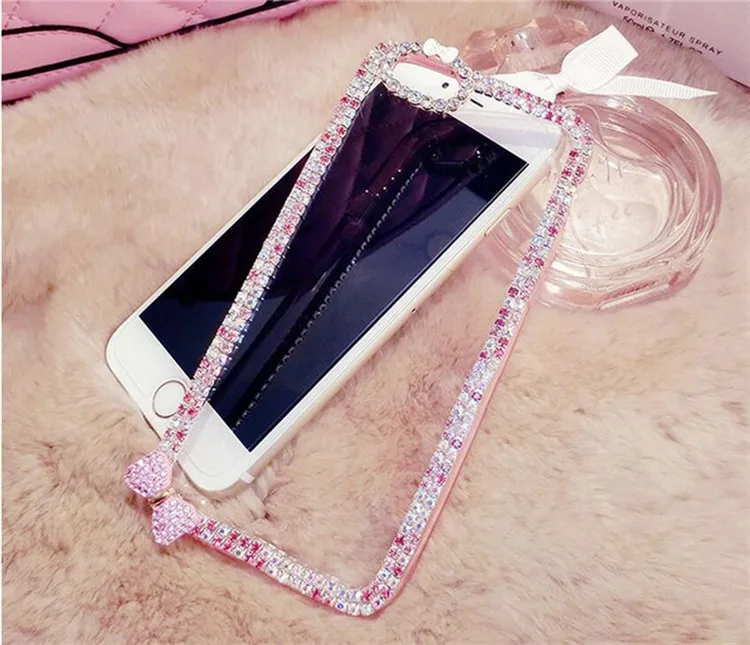 Блестящий Алмазный чехол LaMaDiaa для iPhone 11 12 Pro MAX 5S 6 6S 7 8 Plus X XR Xs Max мягкий прозрачный