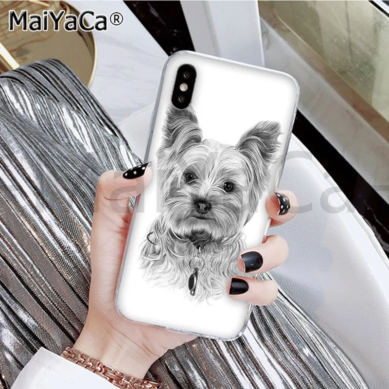MaiYaCa йоркширский терьер собака новейшая мода новинка чехол для телефона Fundas для iphone 11 pro X XS MAX 66S 7 7plus 8 8Plus 5S XR