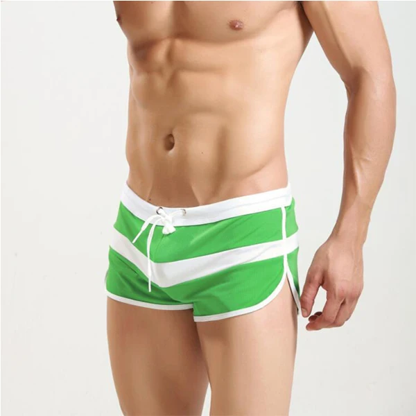 Buy European Size Men Sports Swimming Trunks Swimwear