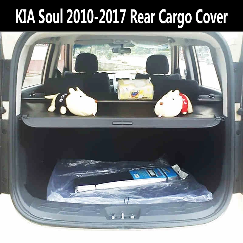 For KIA Soul 2010 2018 Rear Cargo Cover privacy Trunk Screen Security